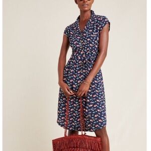 NWT navy umbrella Maeve Dress